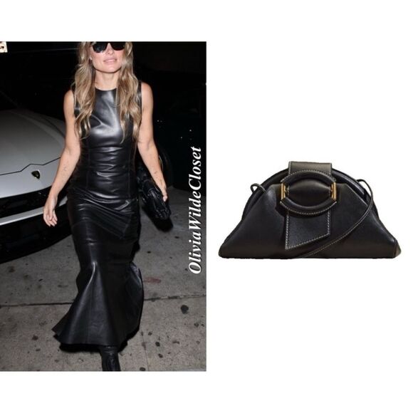 Banana Republic Mini Stella Cloud Clutch in Metallic Bronze/ made in Italy - Picture 6 of 11